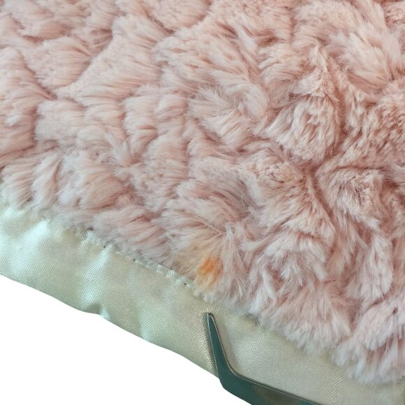 Mary Meyer Pink Pig Lovey 13" Baby Security Blanket Cream Satin Trim & Back - Picture 7 of 7